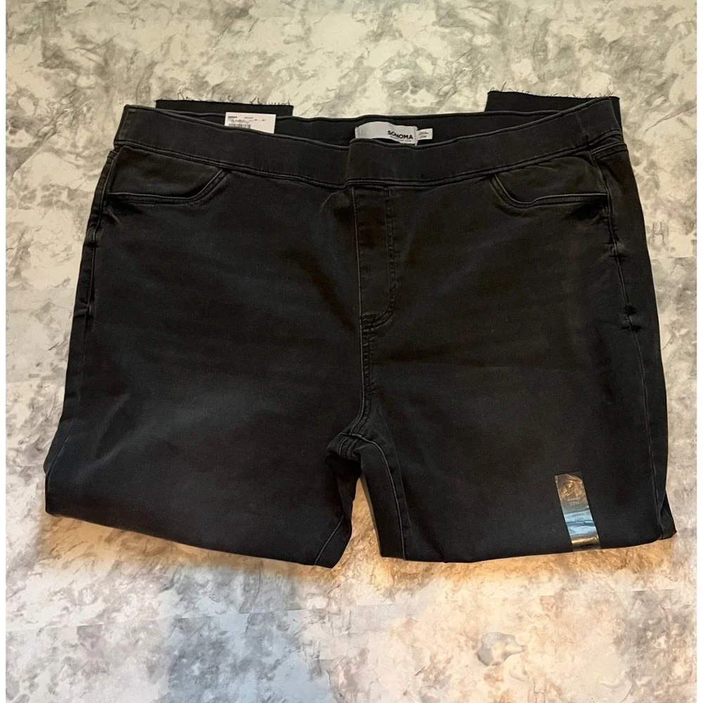 Sonoma Goods for Life Plus 22W Black Jegging Pants All About Comfort Premium NWT